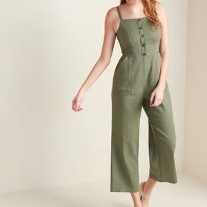 Old Navy Olive Green Jumpsuit
